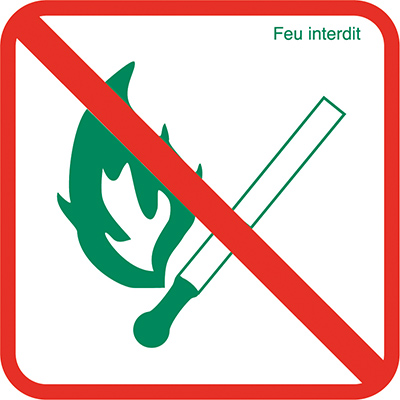 Pictogramme - Feu interdit